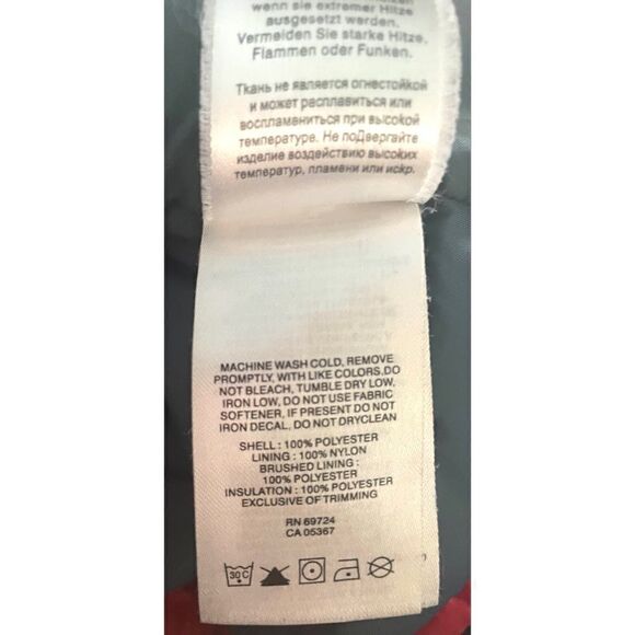 Columbia Puffer Waterproof Red/Gray Hooded Jacket Kid’s 4/5 Front Zipper - Picture 5 of 9